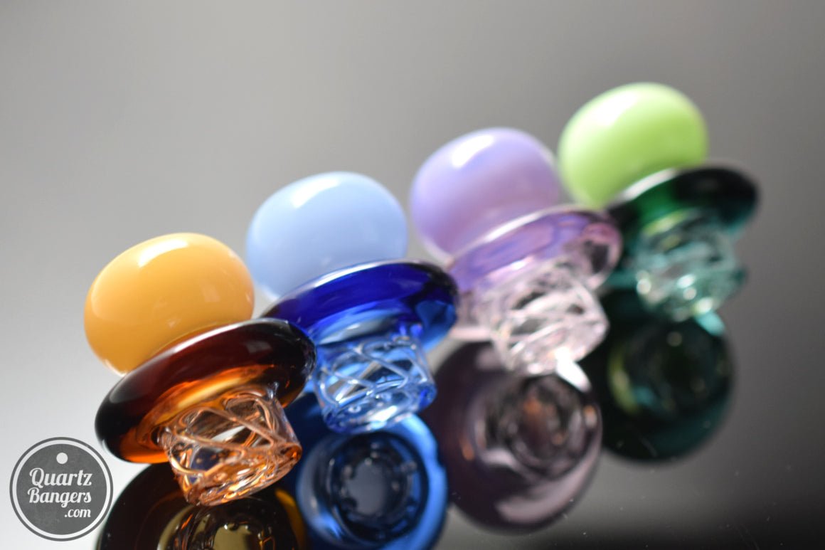 AFM Glass - Mushroom Turbo Spinner Carb Cap - QuartzBangers.com