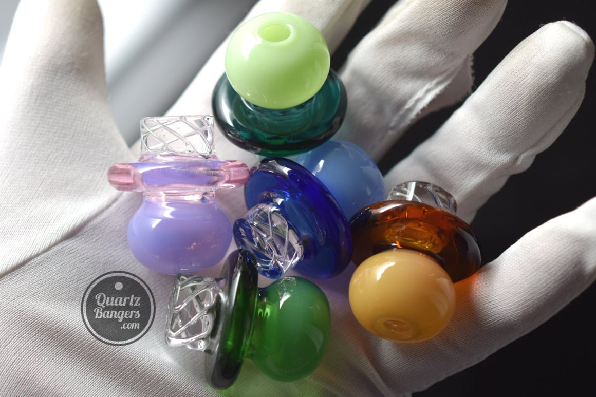 AFM Glass - Mushroom Turbo Spinner Carb Cap - QuartzBangers.com