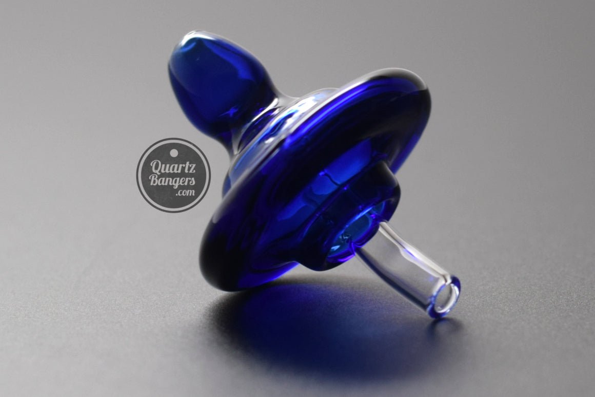 Full Blue UFO Style Carb Cap for XXL Quartz Bangers - QuartzBangers.com