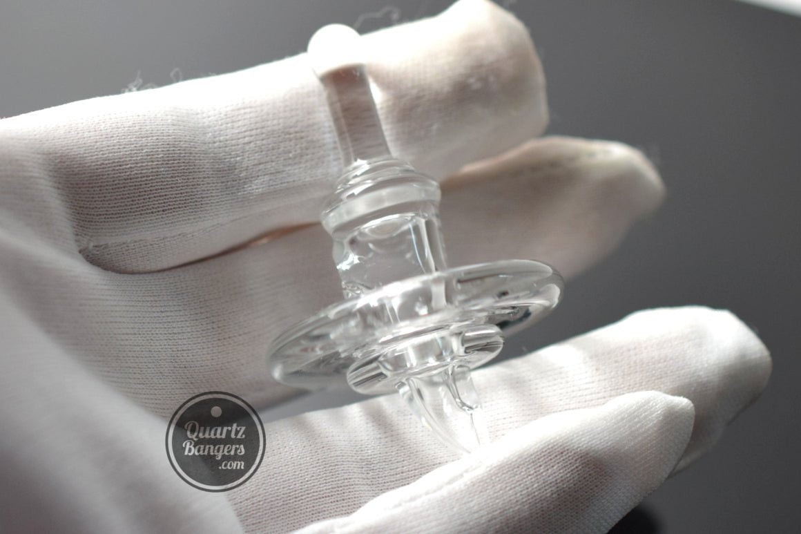 Hawk Glass - Custom UFO Carb Cap (Clear or Pink) - QuartzBangers.com