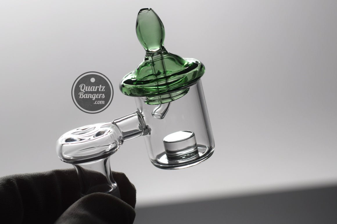 Full Green UFO Style Carb Cap for XXL Quartz Bangers - QuartzBangers.com