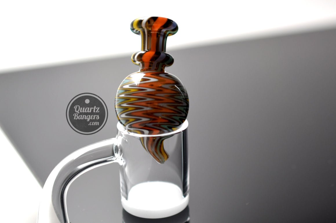 AFM Glass - Wig Wag Bubble Cap w/ Angled Tip - QuartzBangers.com