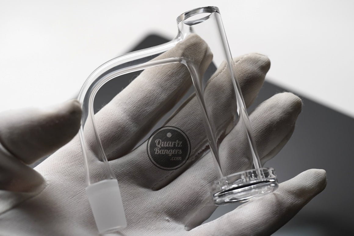 Pro - Series - INFINITY Long Tube Slurper Quartz Banger w/ Top Marble - QuartzBangers.com