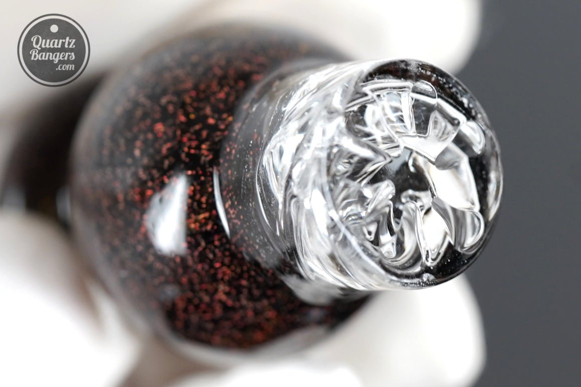 Pro - Series Dichro Vortex Bubble Cap (Asst. Colors) - QuartzBangers.com