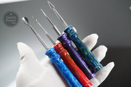 Resin Swirl Handle Dabber - QuartzBangers.com