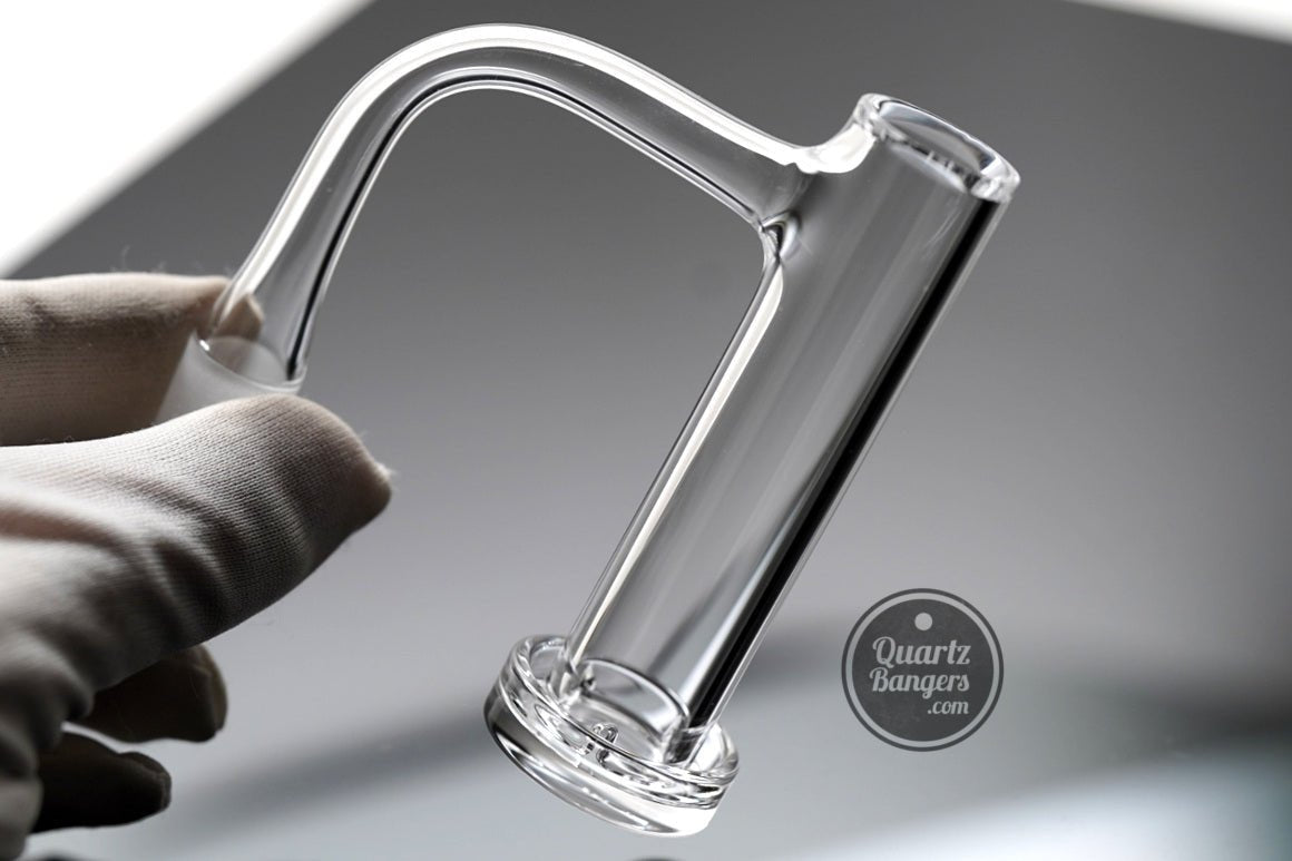 Pro - Series - INFINITY Long Tube Slurper Quartz Banger w/ Top Marble - QuartzBangers.com
