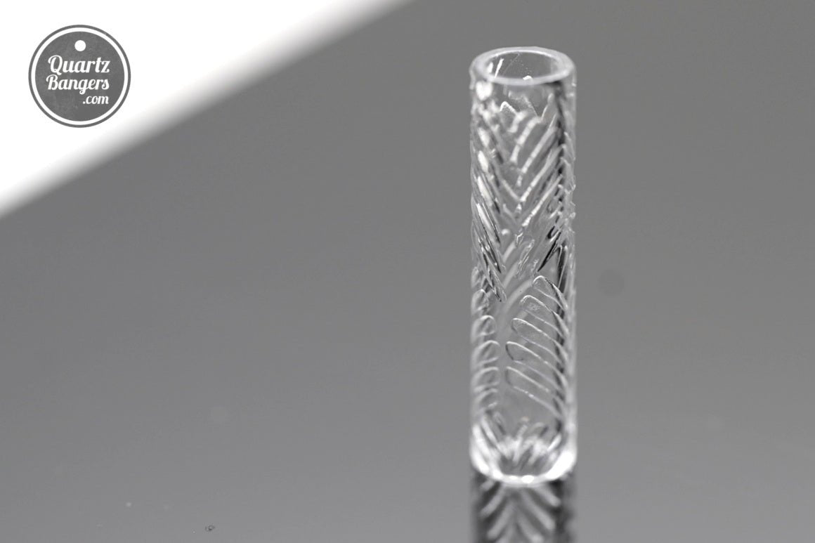 ThePearlPlug - Etched Tube Terp Pillar - QuartzBangers.com