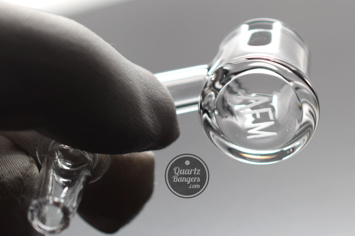 AFM Glass - 3mm Thick Standard Size Quartz Banger (Beveled)