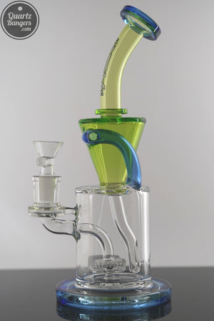 AFM Glass - The Drain Incycler Double Color - 10" - Glass Rig