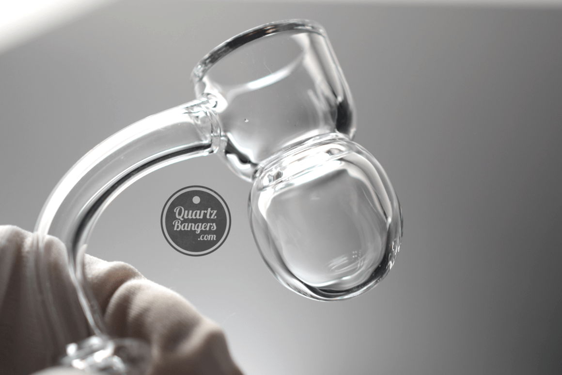 AFM Glass - Round Bottom with Splash Guard Quartz Banger (Beveled) - QuartzBangers.com