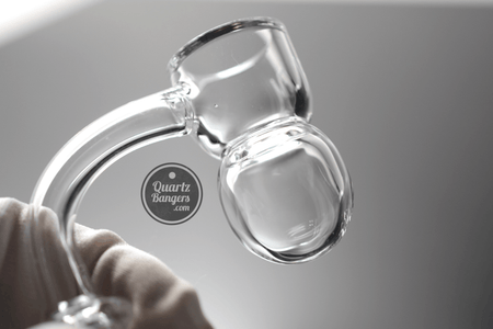 AFM Glass - Round Bottom with Splash Guard Quartz Banger (Beveled) - QuartzBangers.com