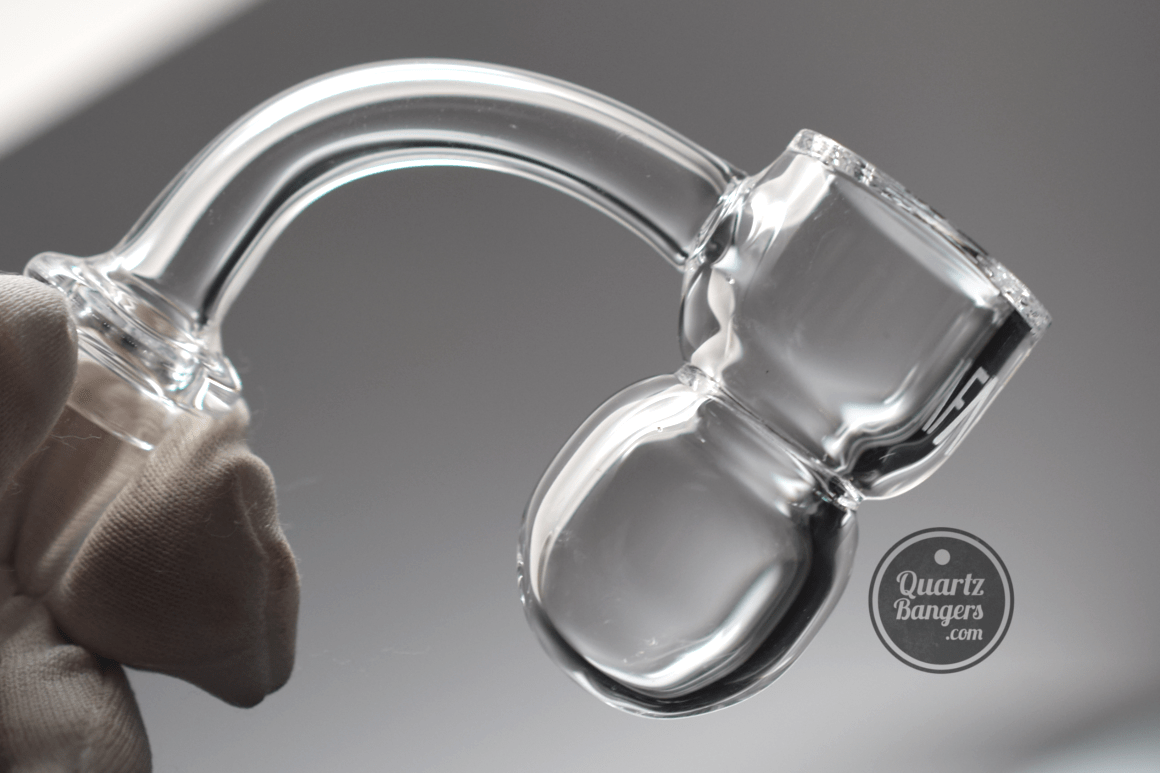 AFM Glass - Round Bottom with Splash Guard Quartz Banger (Beveled) - QuartzBangers.com