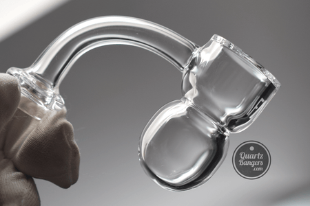 AFM Glass - Round Bottom with Splash Guard Quartz Banger (Beveled) - QuartzBangers.com