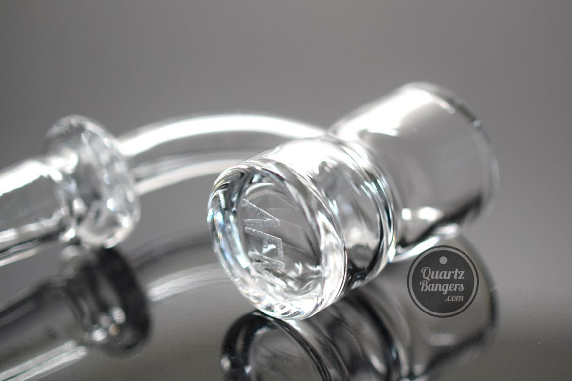 AFM Glass - 5mm Thick Bottom Beveled Flat Top with Splash Guard Quartz Banger - QuartzBangers.com