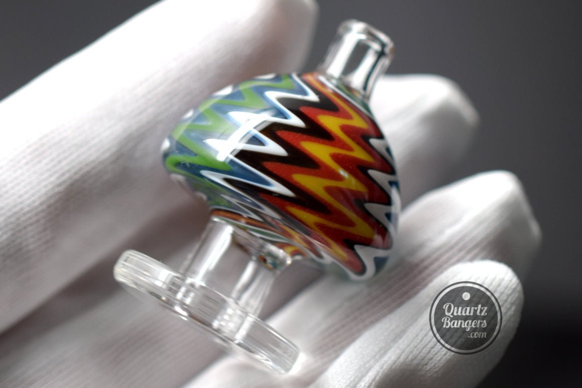 AFM Glass - Wig Wag Reversal Mushroom Carb Cap - QuartzBangers.com