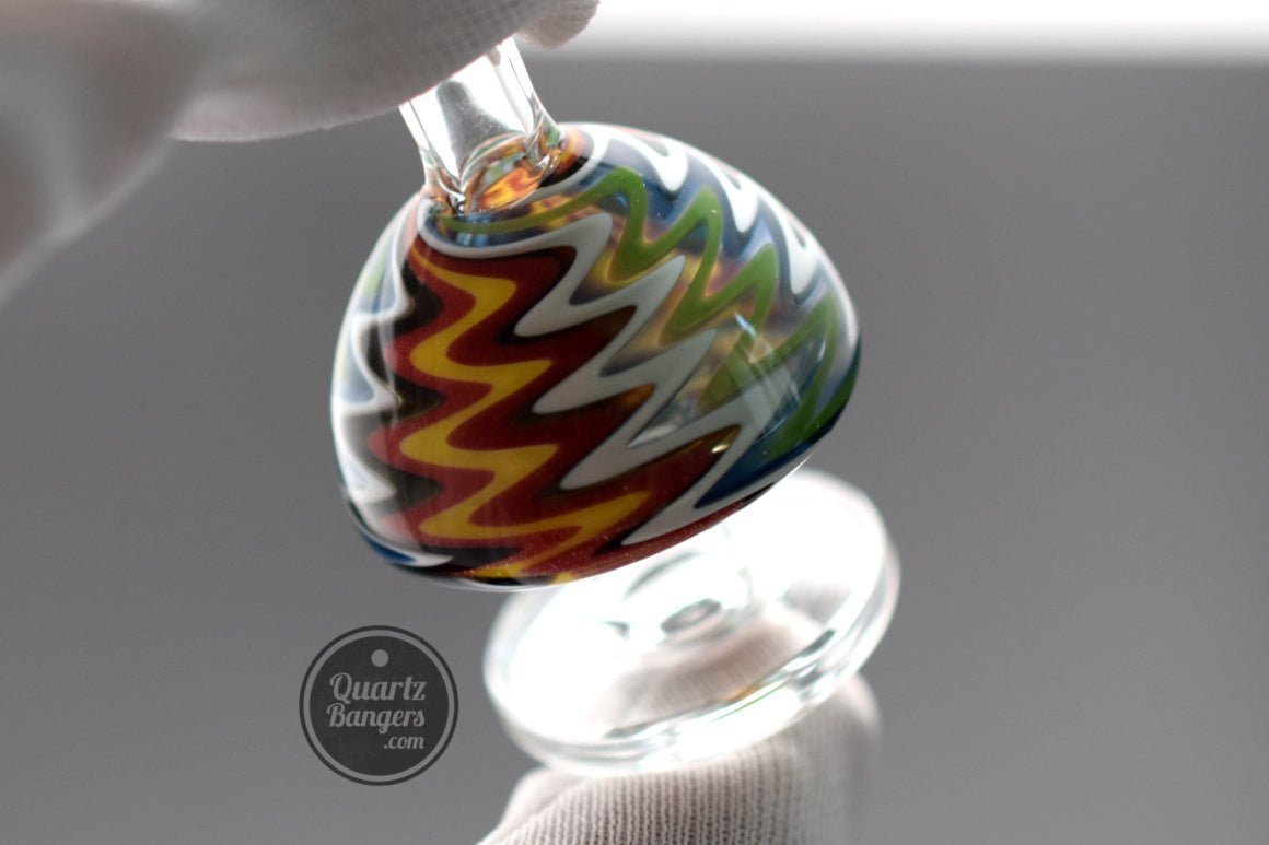 AFM Glass - Wig Wag Reversal Mushroom Carb Cap - QuartzBangers.com