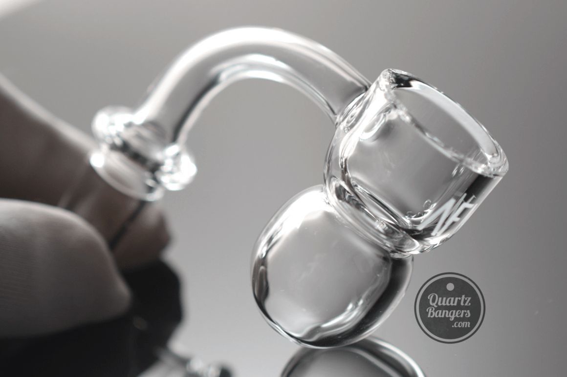 AFM Glass - Round Bottom with Splash Guard Quartz Banger (Beveled) - QuartzBangers.com