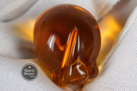 Clear XL Top Marble Spinner Cap - QuartzBangers.com