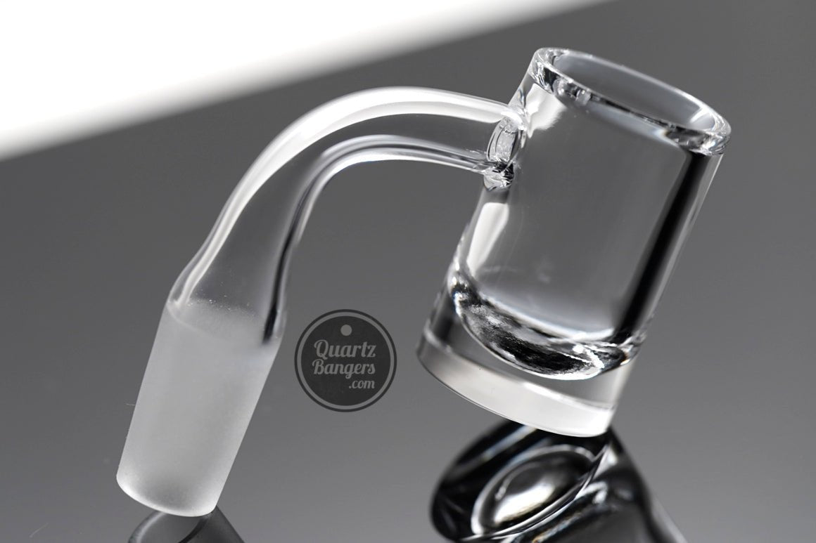 Pro - Series - Mega Thick Round Bottom Quartz Banger w/ Beveled Top - QuartzBangers.com