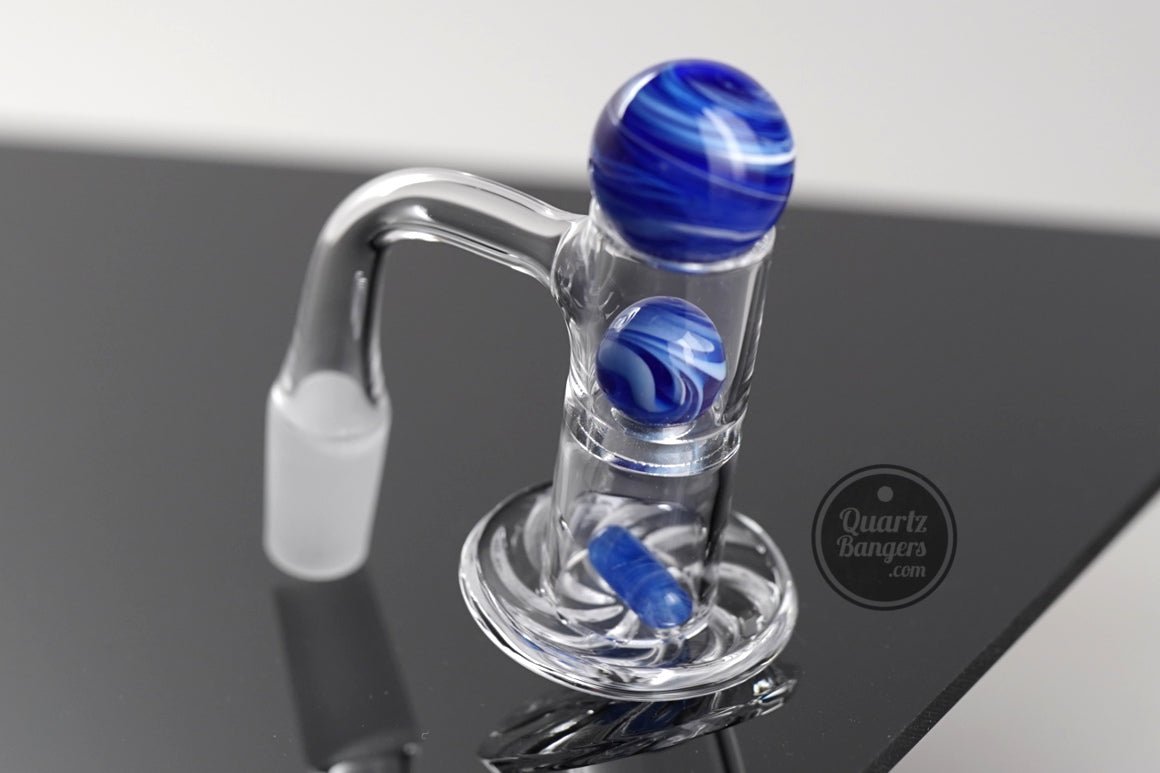 Pro - Series - XL Blender Slurper Quartz Banger w/ Complete Marble Set - QuartzBangers.com
