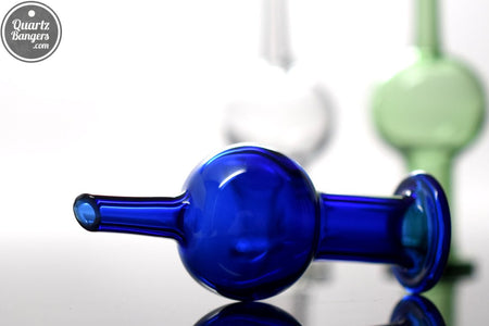 Bubble Carb Cap for Thermal Quartz Banger (Clear, Blue, or Green) - QuartzBangers.com