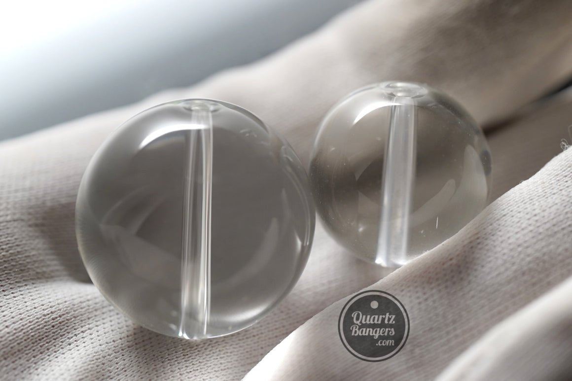 Clear Top Marble with Carb Hole - QuartzBangers.com
