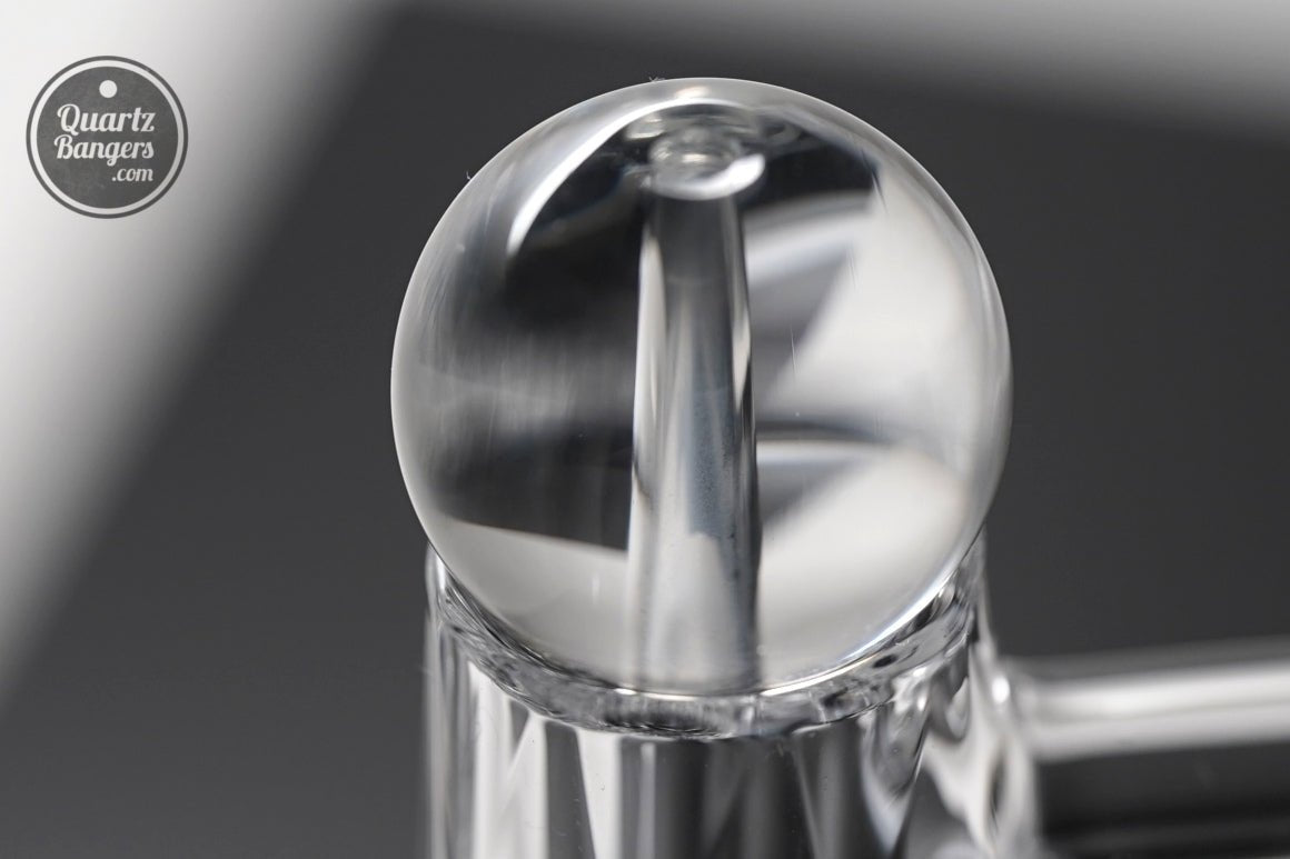Clear Top Marble with Carb Hole - QuartzBangers.com