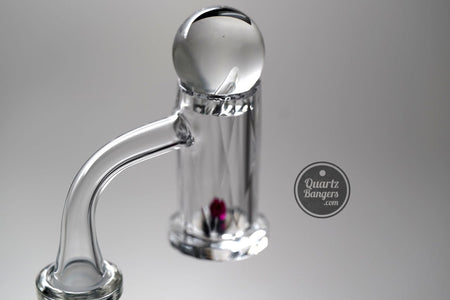 Clear XL Top Marble Spinner Cap - QuartzBangers.com