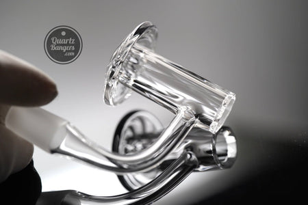 The Diamond Dabber - Faceted Blender Quartz Banger w/ Top Marble - QuartzBangers.com