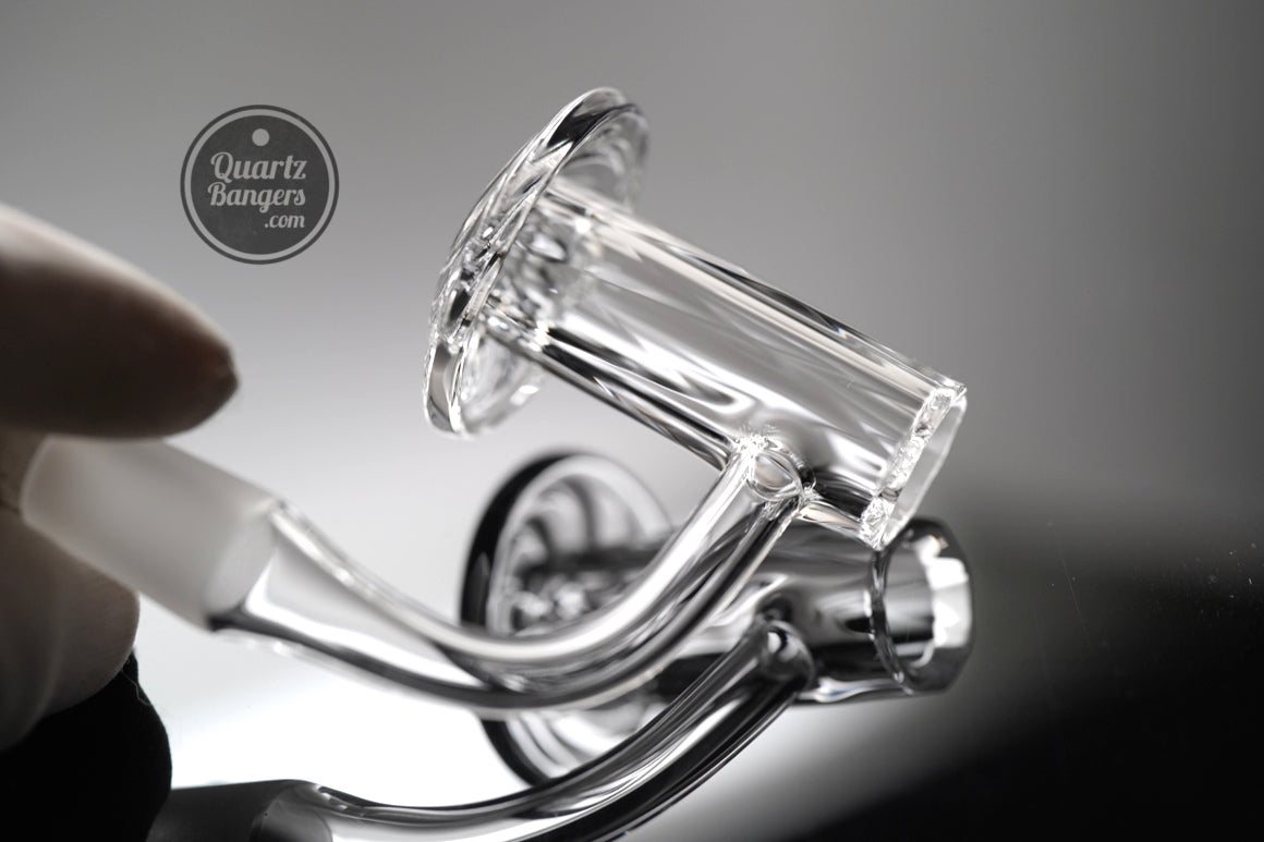 The Diamond Dabber - Faceted Blender Quartz Banger w/ Top Marble