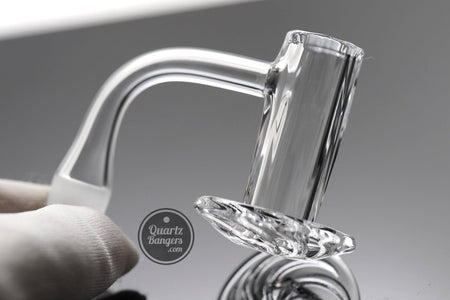 The Diamond Dabber - Faceted Blender Quartz Banger w/ Top Marble - QuartzBangers.com