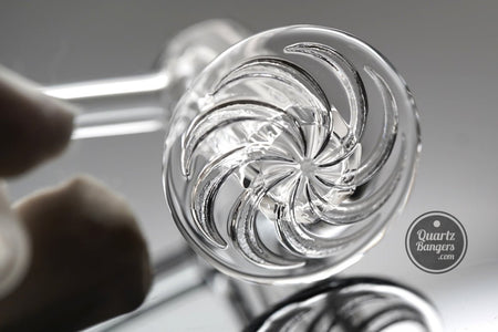 The Diamond Dabber - Faceted Blender Quartz Banger w/ Top Marble - QuartzBangers.com