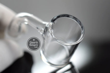 Pro - Series - Fully Worked Thick Bottom Quartz Banger w/ Beveled Top - QuartzBangers.com