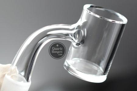 Pro - Series - Fully Worked Thick Bottom Quartz Banger w/ Beveled Top - QuartzBangers.com