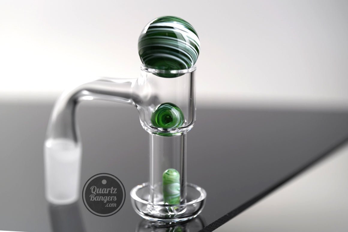 Swirl Marble Set for Terp Slurper Banger 3pc (Asst. Colors) - QuartzBangers.com