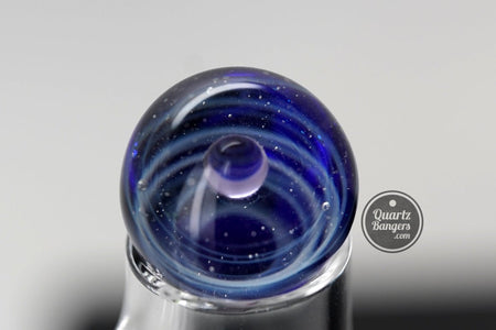 The Diamond Dabber - Faceted Blender Quartz Banger w/ Top Marble - QuartzBangers.com