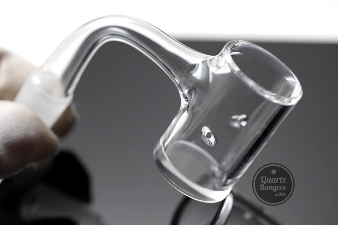 Pro - Series - Auto - Spinner Fully Worked Thick Bottom Quartz Banger w/ Beveled Top - QuartzBangers.com