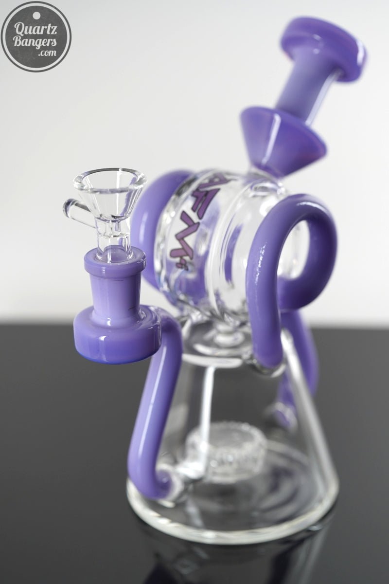 AFM Glass - The Ram Recyler - 8" - Glass Rig - QuartzBangers.com