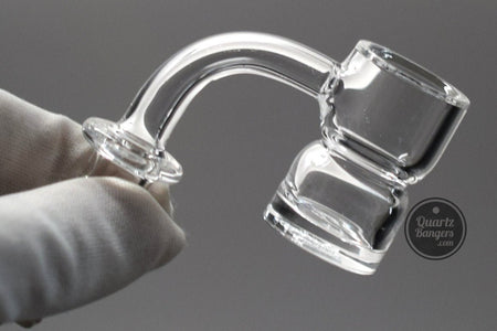 AFM Glass - 5mm Thick Bottom Beveled Flat Top with Splash Guard Quartz Banger - QuartzBangers.com