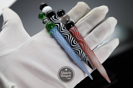 Swirl Glass Dabber - Assorted Colors - QuartzBangers.com