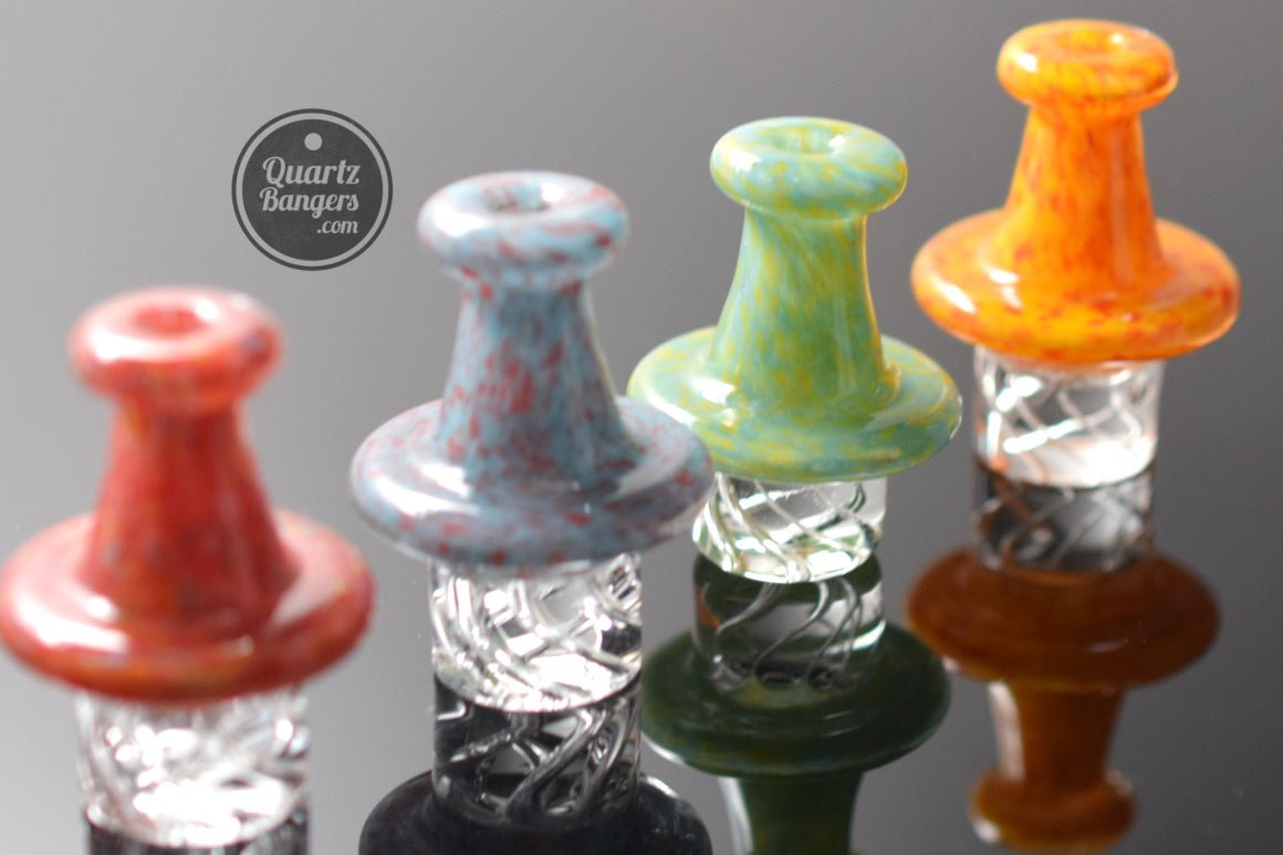 Speckled Top Vortex Carb Cap - QuartzBangers.com