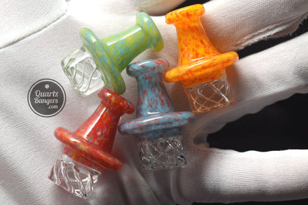 Speckled Top Vortex Carb Cap - QuartzBangers.com