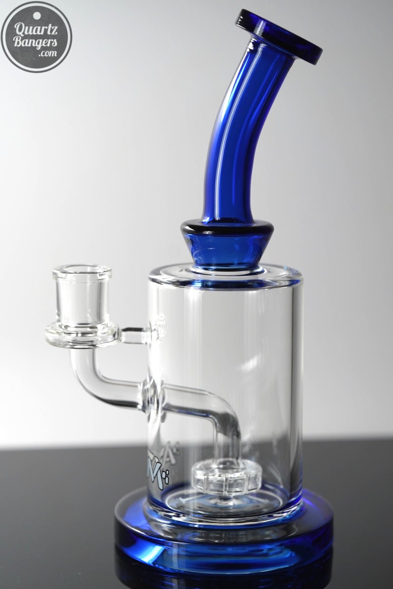 AFM Glass - The Milky Rig Matrix Perc - 8" Glass Rig - QuartzBangers.com
