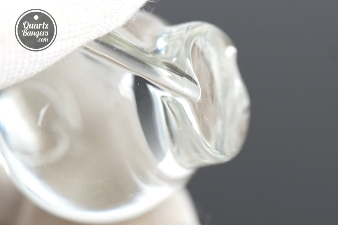 Clear XL Top Marble Spinner Cap - QuartzBangers.com