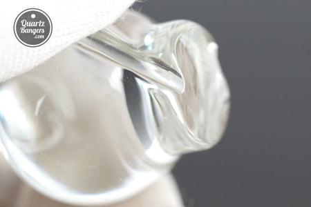 Clear XL Top Marble Spinner Cap - QuartzBangers.com