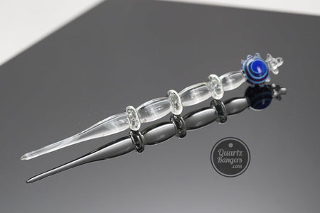 Blue Scepter Glass Dabber - QuartzBangers.com